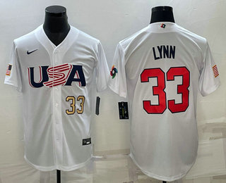 Men's USA Baseball #33 Lance Lynn Number 2023 White World Baseball Classic Stitched Jerseys,We sell and wholesale Men's USA Baseball #33 Lance Lynn Number 2023 White World Baseball Classic Stitched Jerseys on line form chian!